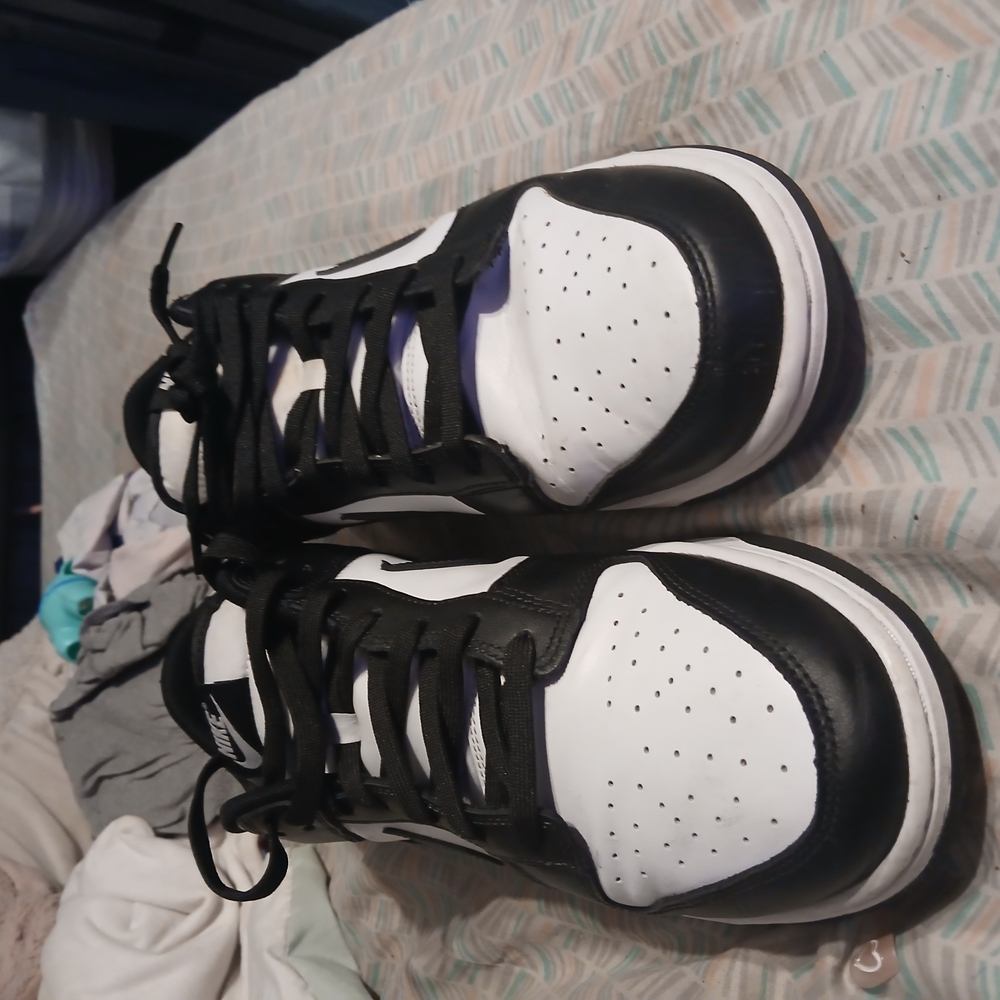 Nike Panda Dunk Lows Men's Black and White Sneakers Size 13M - Picture 3 of 14